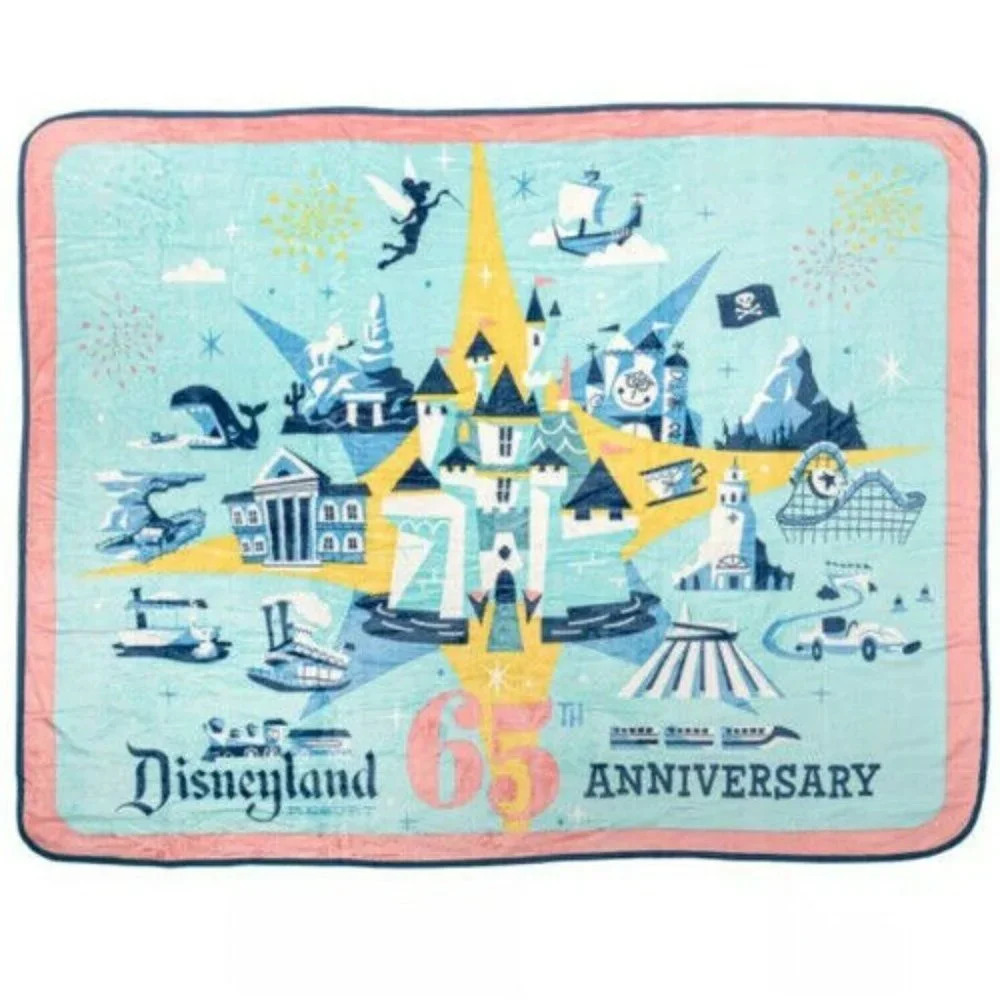 Disneyland 65th Anniversary Funko Fleece Blanket